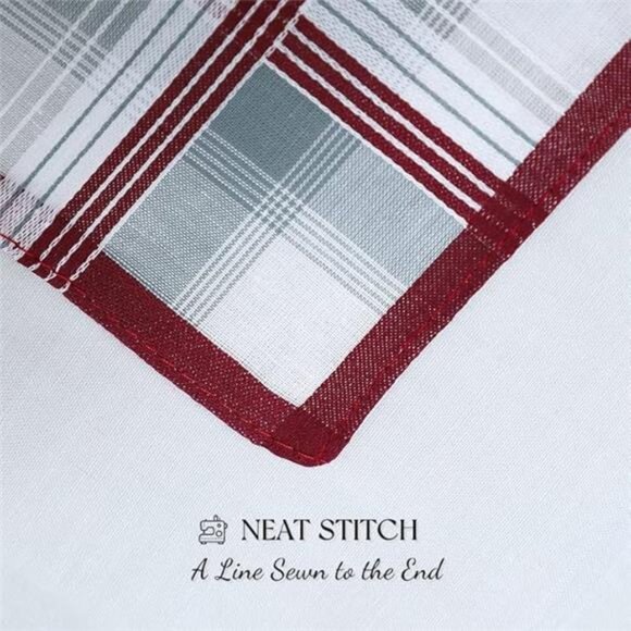 Soft Cotton Handkerchiefs for Men with ElegantPattern in AssortedColor,16 inches - Picture 3 of 7